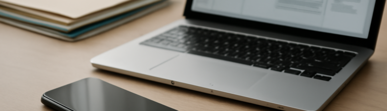 HP tersambung ke laptop dengan kabel USB untuk backup data